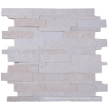 Factory Price Elegant White Color Nature Quartz Mosaic Tile Backsplash